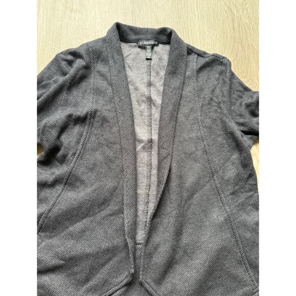 Eileen Fisher Open Front Long Sleeve Cardigan Size Small, Black - Picture 4 of 6